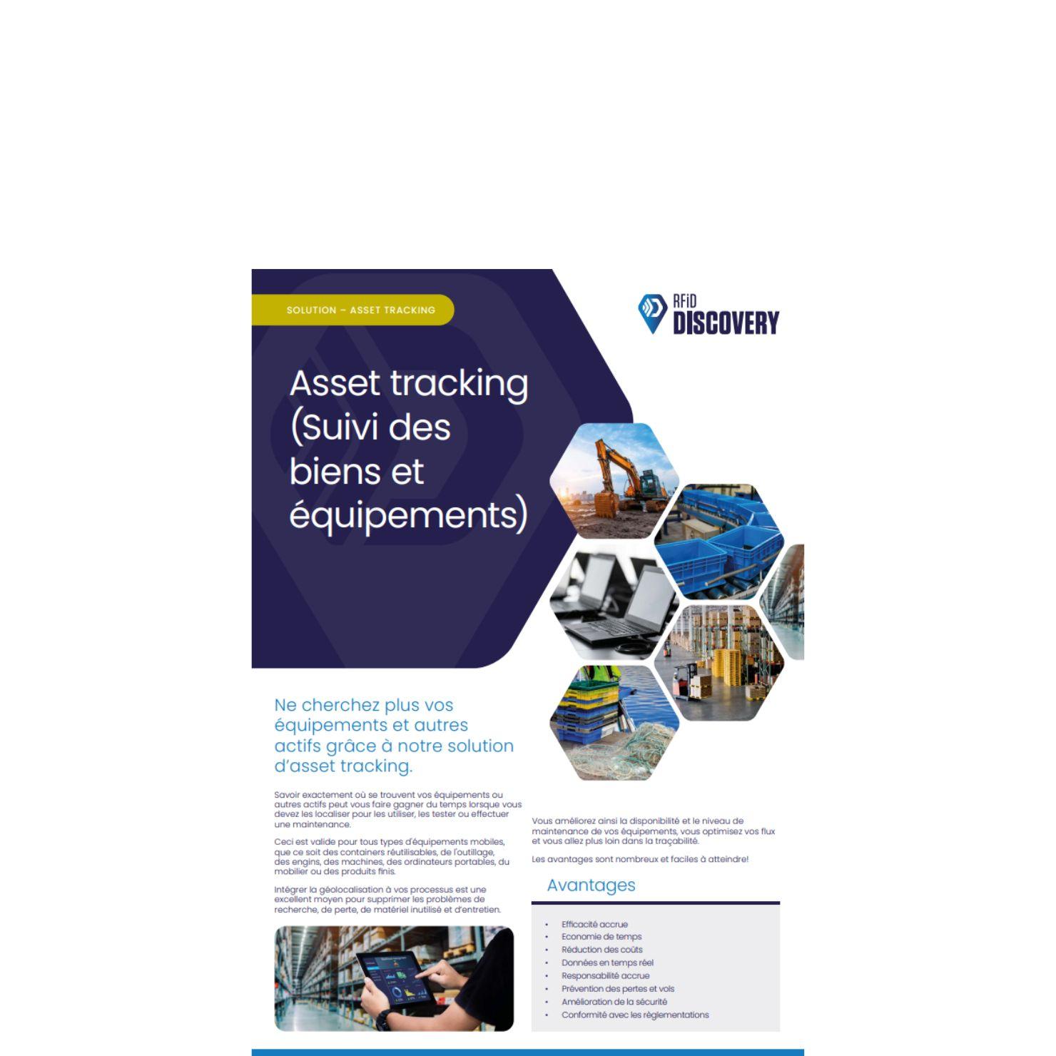 asset tracking french brochure