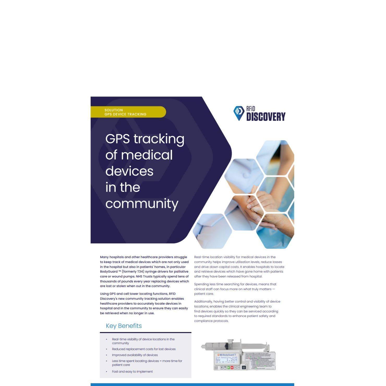 gps tracking of medical devices brochure