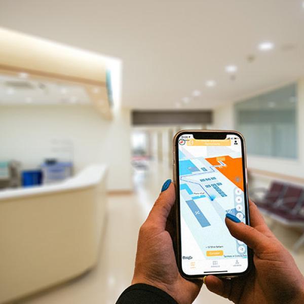 Indoor navigation and wayfinding for hospitals