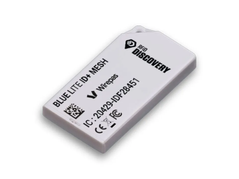 Blue lite ID mesh tag